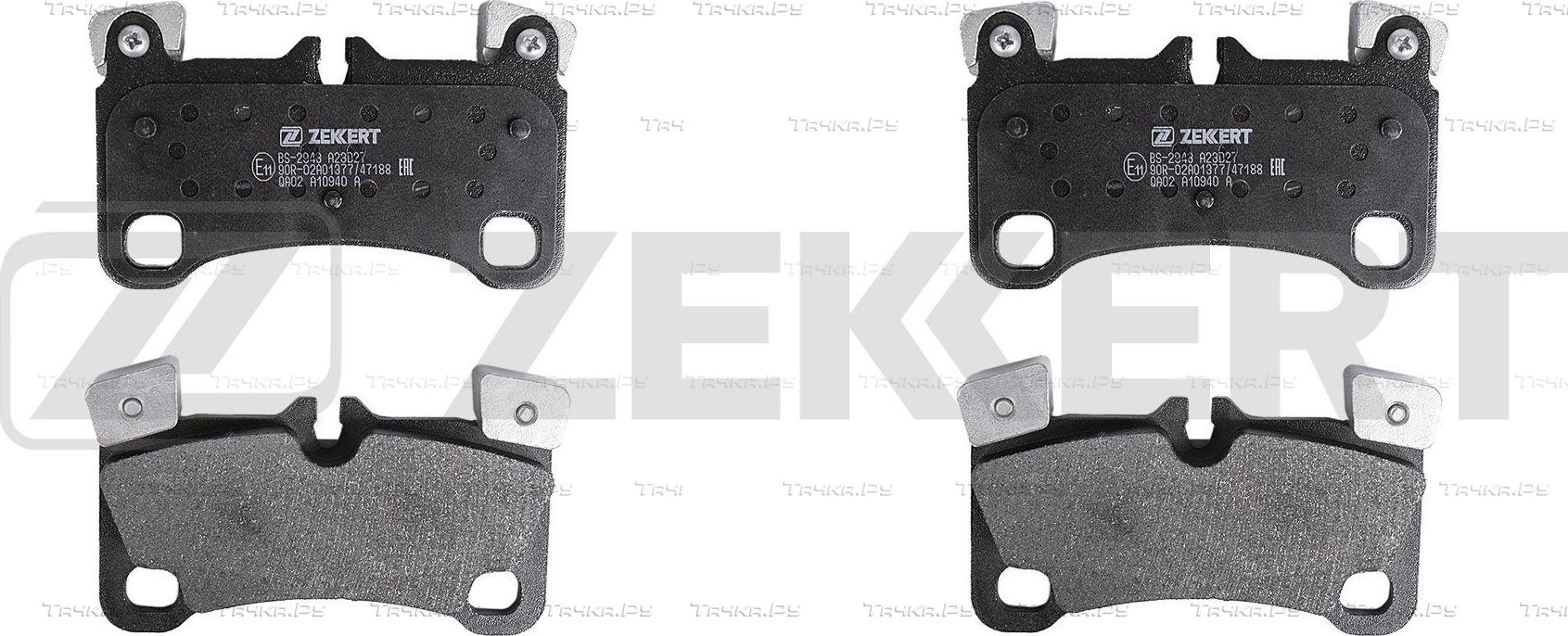 Тормозные колодки Zekkert задние для Porsche Cayenne I (955) 2007-2010. Артикул BS-2943