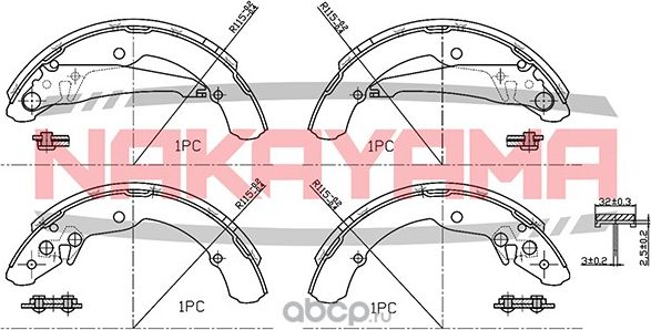 Колодки тормозные (Nakayama). Артикул HS7119NY