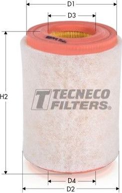 Воздушный фильтр  Tecneco Filters. Артикул AR2074S
