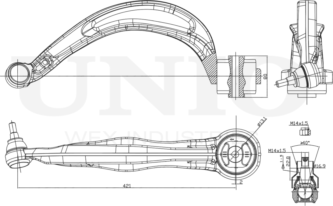 Рычаг подвески (Unio). Артикул SSP-40126