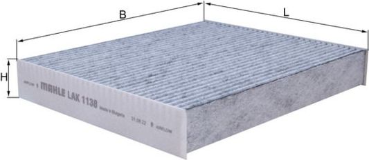 Салонный фильтр Mahle. Артикул LAK 1138