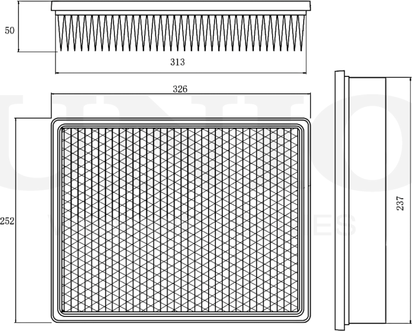 Фильтр воздушный (Unio). Артикул FLT-10158