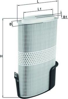 Воздушный фильтр Mahle-Knecht. Артикул LX 1009/6