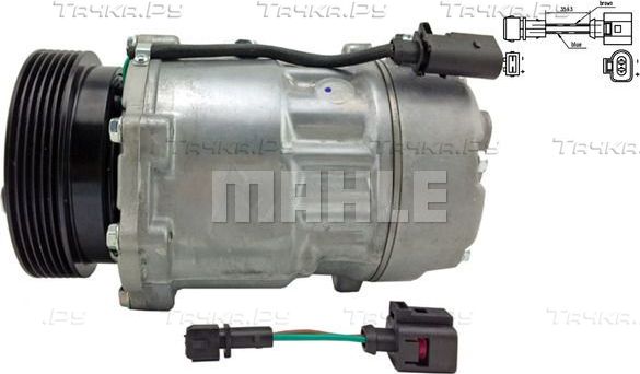 Компрессор кондиционера Mahle Behr для Volkswagen Sharan I 1995-2010. Артикул ACP 191 000S