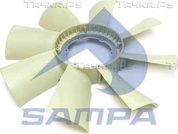 Вентилятор радиатора двигателя Sampa для Scania 4 1995-2008. Артикул 041.406