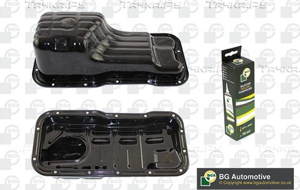 Масляный поддон картера двигателя BGA для Nissan Primera P12 2002-2008. Артикул SP6300