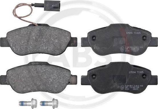 Тормозные колодки ABS передние для Fiat Panda II 2007-2013. Артикул 37594