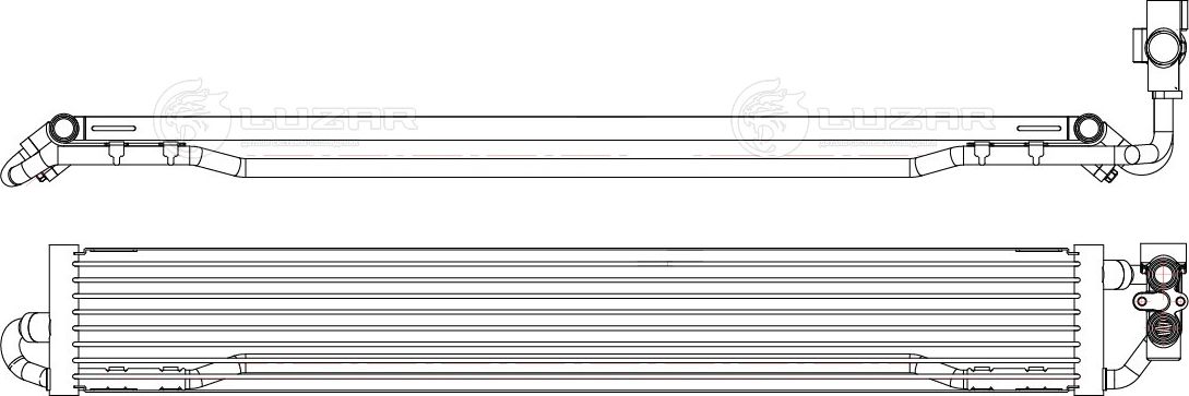 Радиатор масляный (маслоохладитель) для двигателя Luzar. Артикул LOc 1848