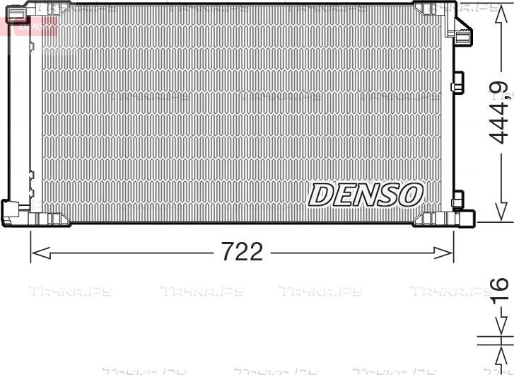 Радиатор кондиционера (конденсатор) Denso. Артикул DCN51019
