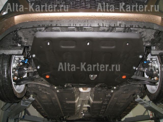 Защита алюминиевая Alfeco для картера и КПП Kia Soul I 2009-2014. Артикул ALF.11.10 AL 3