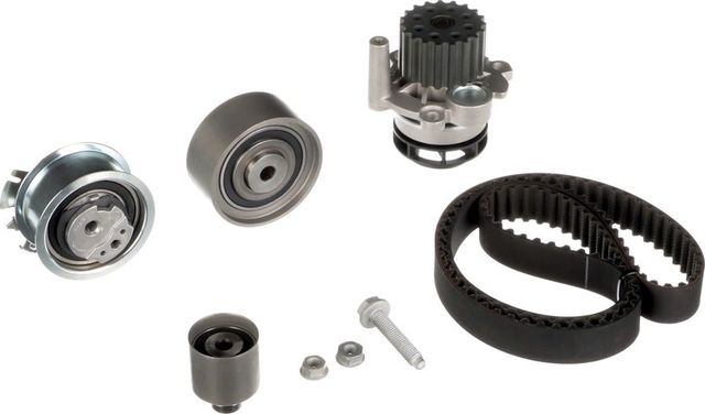 Помпа (водяной насос) с комплектом ремня ГРМ Gates PowerGrip® для Dodge Avenger II 2007-2011. Артикул KP15607XS-1