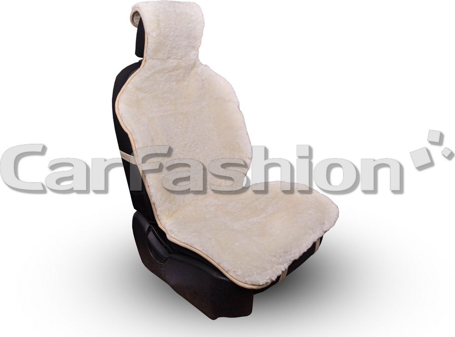 Накидки универсальные CarFashion Muton Pro Front из натурального меха на передние сидения авто, цвет Белый. Артикул 22562