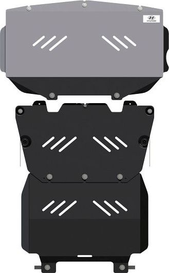 Защита Шериф (2 мм) для картера Hyundai H1 II рестайлинг 2018-2021. Артикул 10.3883 m CP