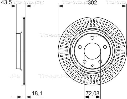 Тормозной диск Bosch. Артикул 0 986 479 796