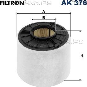 Воздушный фильтр Filtron для Audi A4 allroad V (B9) 2016-2026. Артикул AK 376
