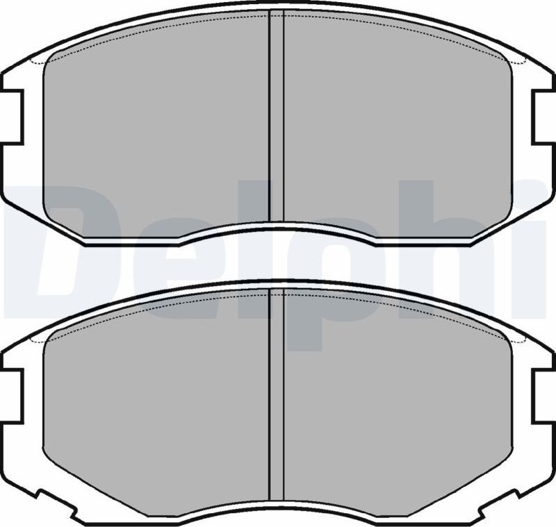 Тормозные колодки Delphi (Low-Metallic). Артикул LP1594