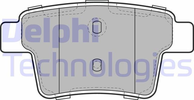 Тормозные колодки Delphi (Low-Metallic). Артикул LP1957
