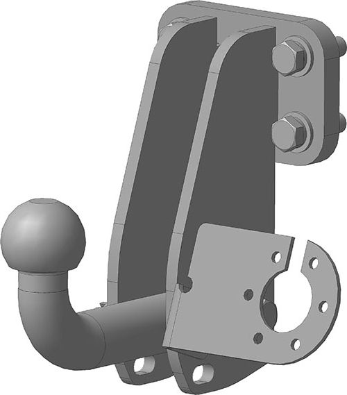 Фаркоп AvtoS для Nissan Patrol Y61 1998-2010. Артикул NS 20