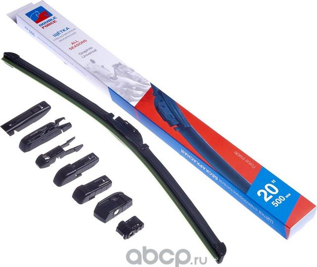 Щетка стеклоочистителя бескаркасная Double Force 500 мм (20) Double Force. Артикул DFF20