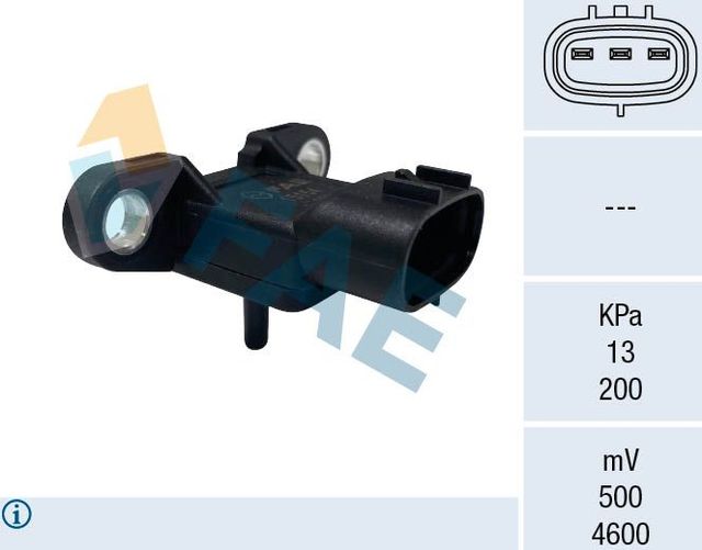 Датчик абсолютного давления (ДАД, MAP) FAE для Toyota Land Cruiser 200 2007-2020. Артикул 15154