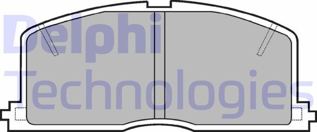 Тормозные колодки Delphi (Low-Metallic). Артикул LP460