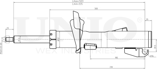 Амортизатор подвески (Unio). Артикул SAB-10059