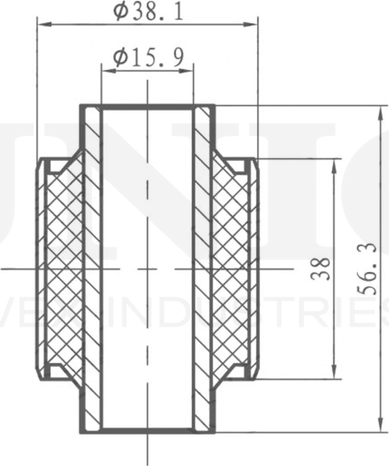 Сайлентблок реактивной тяги (Unio). Артикул RMP-20265