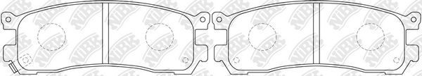 Тормозные колодки NiBK задние для Mazda MPV I (LV) 1988-1999. Артикул PN5290