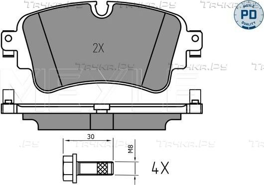 Тормозные колодки Meyle PD. Артикул 025 223 0817/PD
