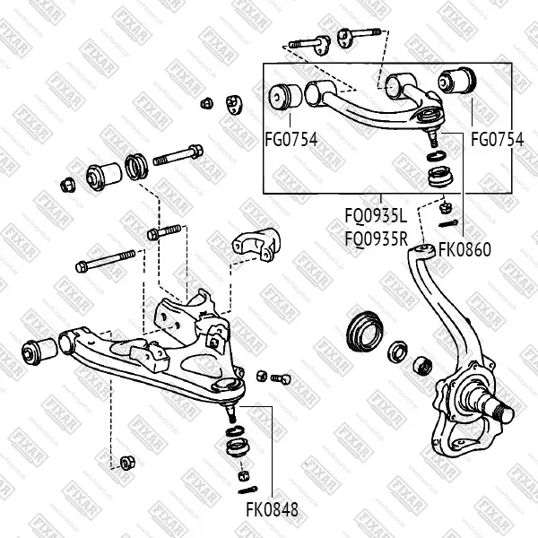 Рычаг TOYOTA LAND CRUISER 98 (Fixar) Fixar. Артикул FQ0935R