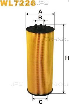 Масляный фильтр WIX Filters для Audi A8 I (D2) 1997-2002. Артикул WL7226