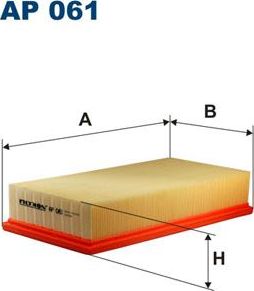 Воздушный фильтр Filtron для Volvo 480 1986-1996. Артикул AP 061
