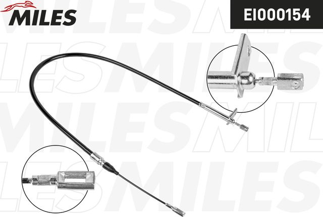 Трос ручника (тросик ручного тормоза) Miles задний правый для Mercedes-Benz E-Класс II (W210, S210) 1995-2003. Артикул EI000154
