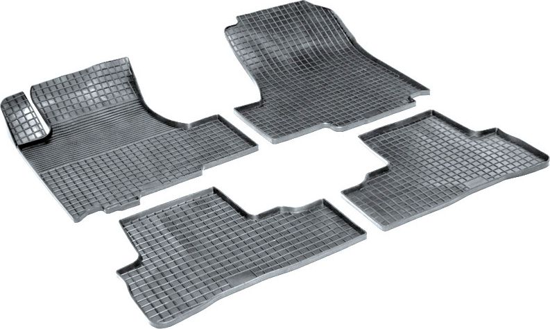 Коврики резиновые Seintex с узором сетка для салона Honda CR-V III 2006-2012. Артикул 00531