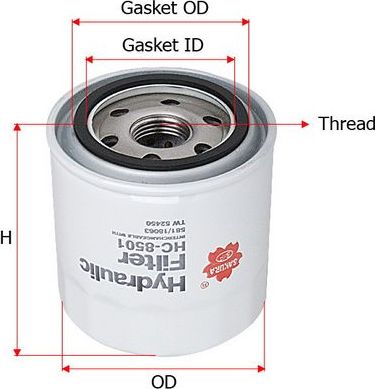 Фильтр гидравлический Sakura. Артикул HC-8501