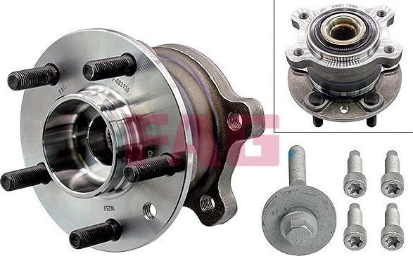 Ступица колеса с интегрированным подшипником (в сборе) Fag задняя для Ford Kuga I 2008-2012. Артикул 713 6789 80