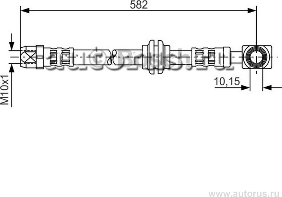 Шланг тормозной (Bosch). Артикул 1987476991