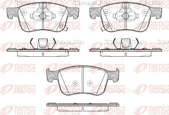 Тормозные колодки Remsa передние для Ford Focus IV 2018-2026. Артикул 1808.12