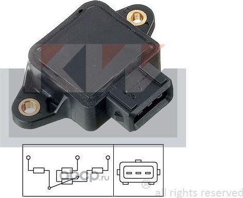 Датчик, положение дроссельной заслонки (Facet) Facet. Артикул 495002
