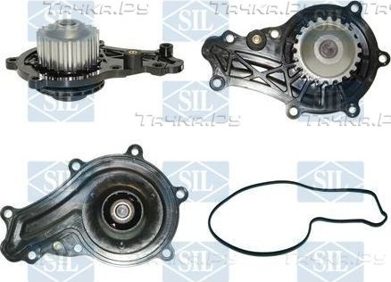 Помпа (водяной насос) Saleri/SIL (полимерный материал) для Ford Fiesta V 2001-2010. Артикул PA1136