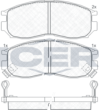 Тормозные колодки Icer. Артикул 180771