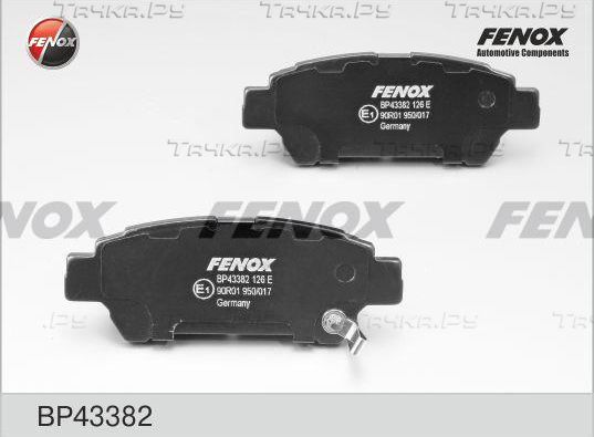 Тормозные колодки Fenox задние для Toyota Noah II (R70) 2007-2013. Артикул BP43382