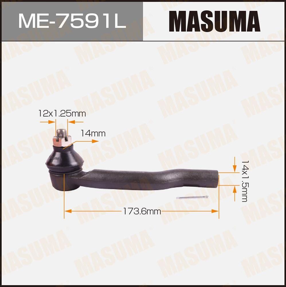Наконечник рулевой тяги Masuma. Артикул ME-7591L