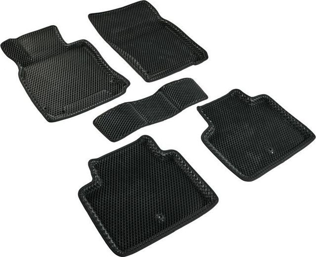 Коврики Seintex 3D EVA ромб для салона Infiniti Q70 2010-2026 ЧЕРНЫЕ. Артикул 98429
