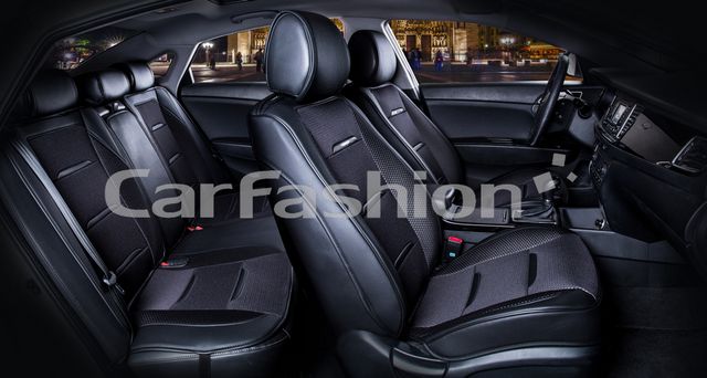 Накидки универсальные CarFashion Business Plus для авто, цвет Черный/Черный/Черный. Артикул 22443
