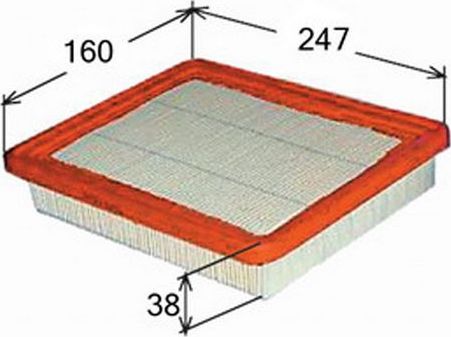 Воздушный фильтр JS Asakashi. Артикул A9302