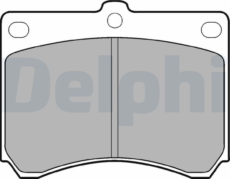 Тормозные колодки Delphi (Low-Metallic). Артикул LP935