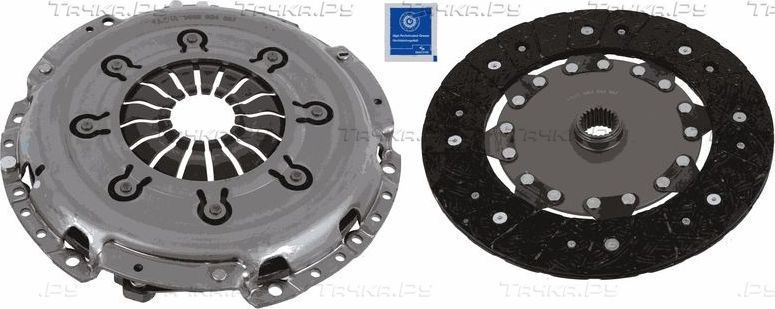 Сцепление (комплект) SACHS для Volvo V70 III 2007-2011. Артикул 3000 951 587