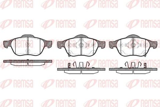 Тормозные колодки Remsa. Артикул 1054.02