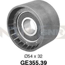 Направляющий (ведущий) ролик ремня ГРМ NTN / SNR. Артикул GE355.39